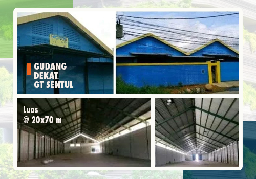 gudang tertutup, lokasi strategis, dekat gerbang tol, sentul citeureup, bogor, akses mudah masuk kontainer 40 feet